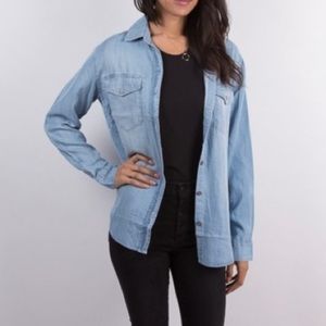 Sanctuary denim shirt.